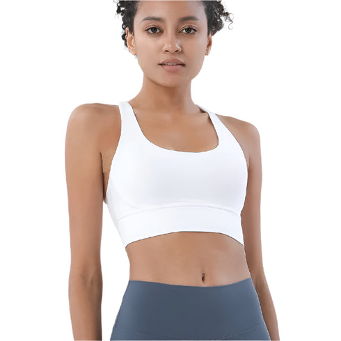 Vibrance Cross-Back Sports Bra Stylish & Supportive Activewear