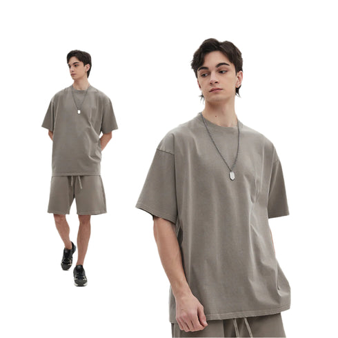 RetroEdge Heavyweight Washed Tee – Timeless Style & Superior Comfort