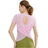 FlexCool Cutout Back Yoga Tee – Breathable & Stylish Activewear