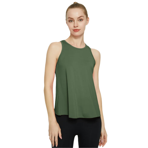 FlowFit Racerback Yoga Vest – Lightweight & Ultra-Stylish Activewear