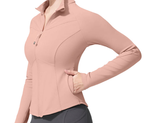 SereneFit Stand Collar Yoga Top – Sleek & Supportive Activewear